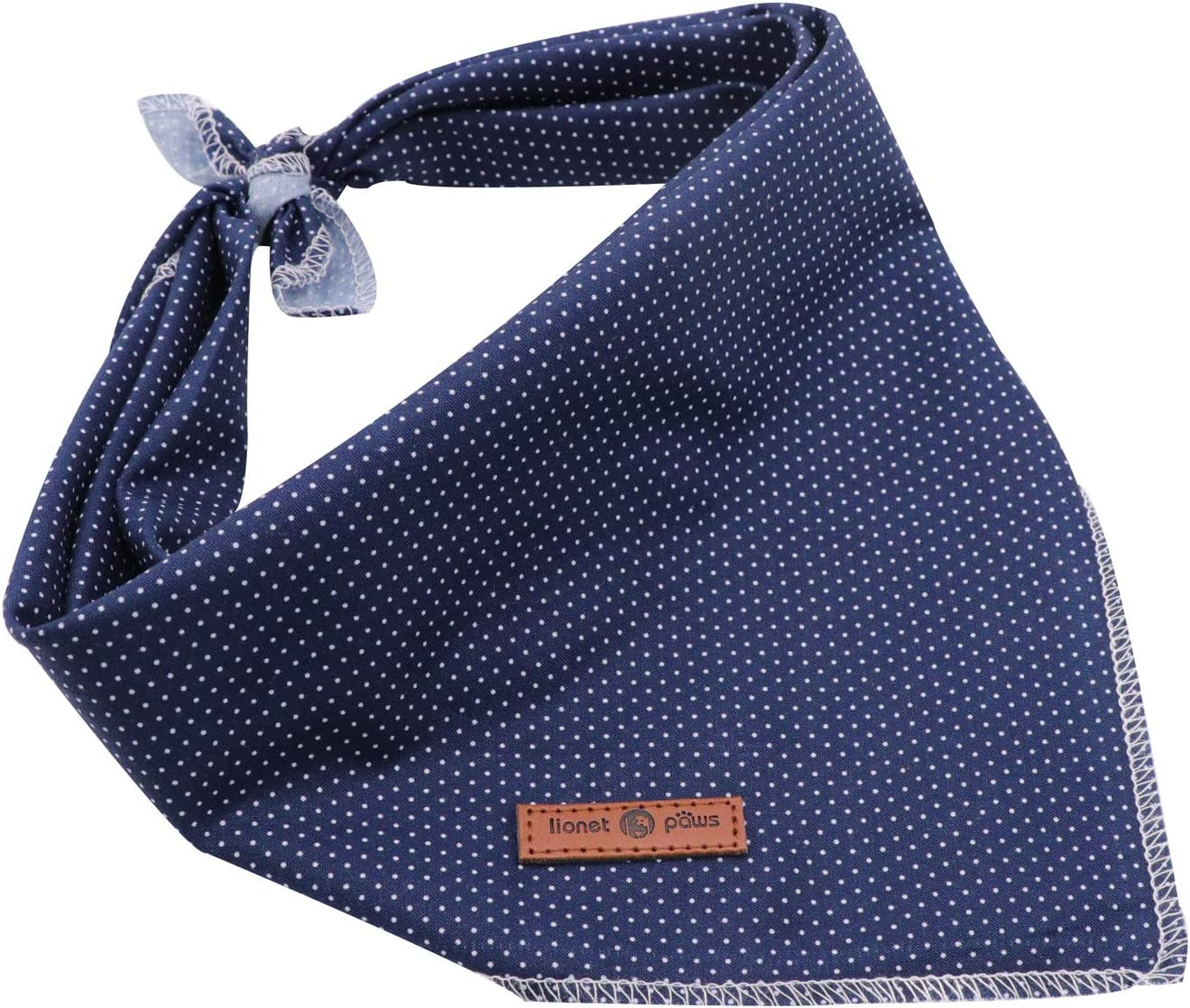 Blue Dog Bandana and Cat Kerchief - Triangle Bib Scarf for Small, Medium, and Large Pets