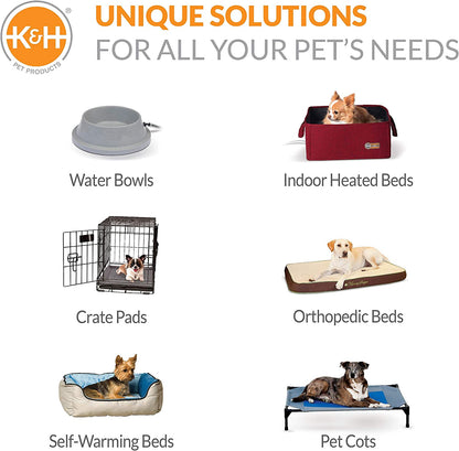 Bolster Pet Cot Outdoor Elevated Dog Bed with Removable Bolsters - Chocolate/Black Mesh
